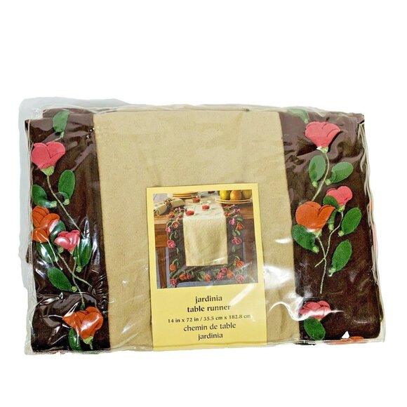 Pier 1 Jardinia Floral Table Runner 14” X 72” Cottage Core Dining Kitchen Mantle - Picture 1 of 10
